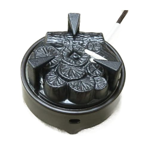 Yamaki Electric Tea Ceremony Utensils Far Infrared Heater YU-002-C, Charcoal-Shaped Heater with Trivet, Electric Heater for Furo (Omotesenke Style) [H