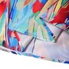 Women's Large Size Round Neck Sleeveless Printed Loose A-Line Top and Skirt Set