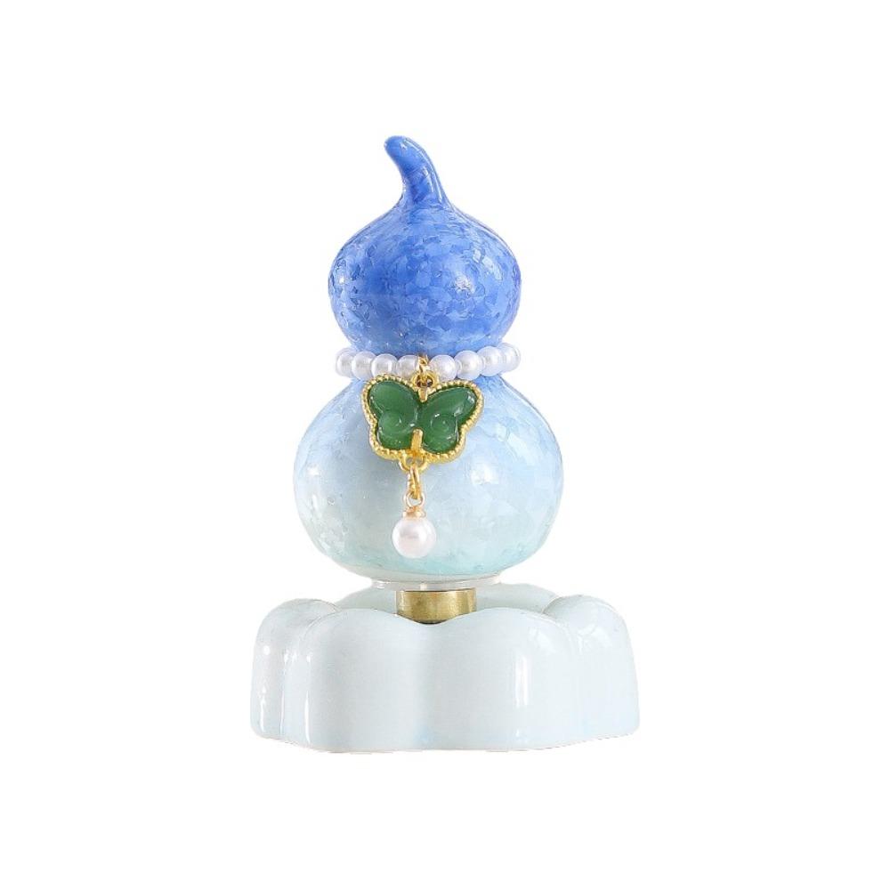 360° Rotation Gourd Statue Exquisite Ceramic Figurine Cute Ceramic Calabash Statue  Home Decor Style 10