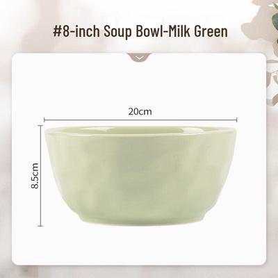 Wutuo Creme-Stil Keramik 8-Zoll Suppenschüssel