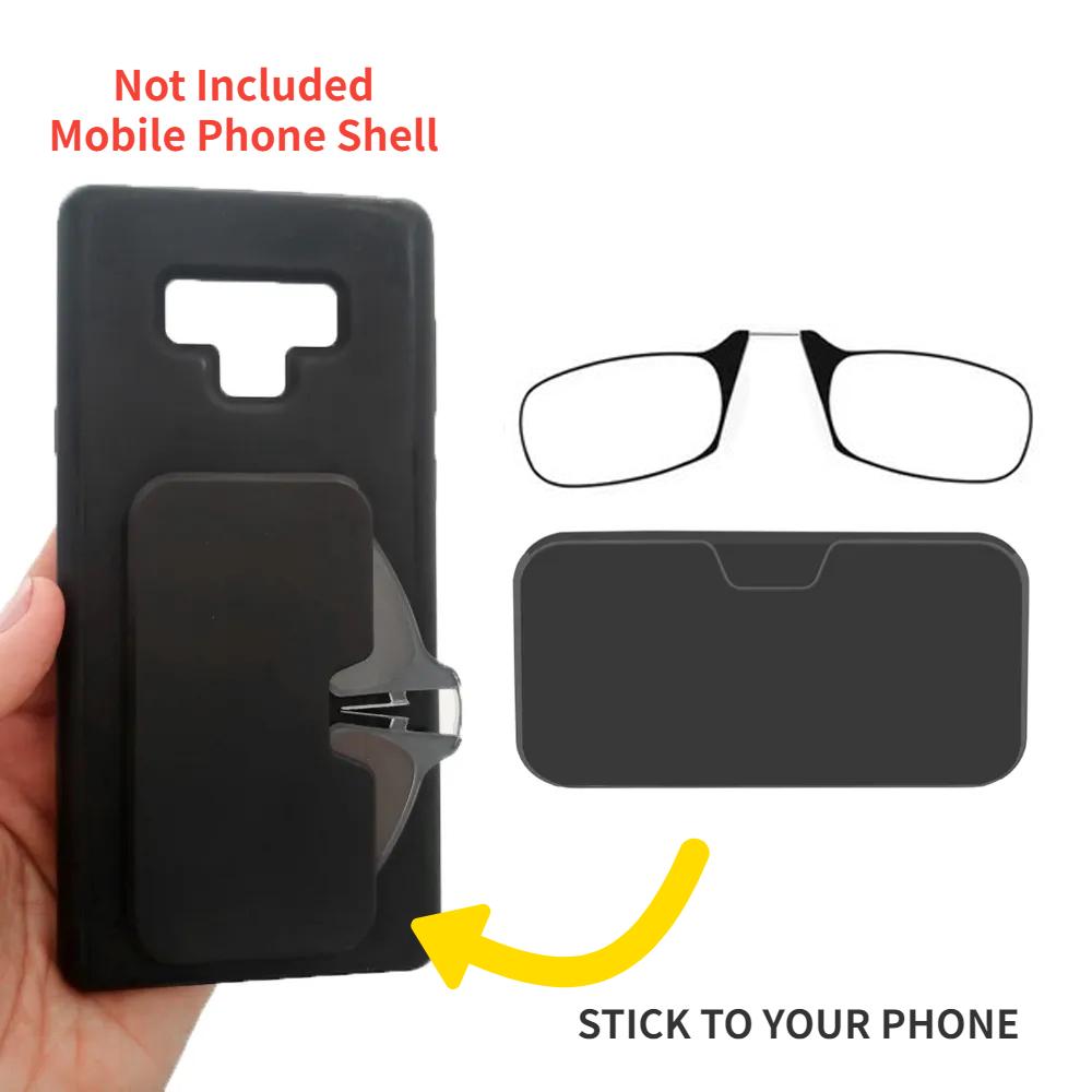Ultralight Clip-on Reading Glasses Folding Legless Keychain Glasses Portable Presbyopic +1.0 To +3.0 for Men Women