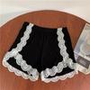 Women's Summer Lace Trim Anti-Exposure Ice Silk Safety Shorts