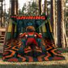 1pc The Shining Outdoor Flannel Blanket, Lightweight Warm Cozy for Travel Camping Office Soft Polyester Fabric, Suitable for All Seasons