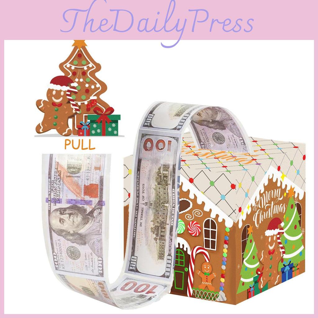 Holiday Gingerbread Man Money Storage Box With Christmas Party Atmosphere