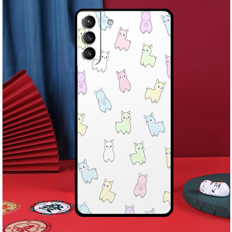 Cartoon Alpaca Llama Phone Case For Samsung Galaxy S25 Ultra S9 S10 S20 S21 S22 Plus S23 FE S24 Ultra Back Cover