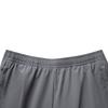 Li Ning Fitness Series Solid Color Mid Waist Drawstring Quick Dry Straight Leg Sports Shorts Men shorts Thunderstorm-Gray AKSV111-20