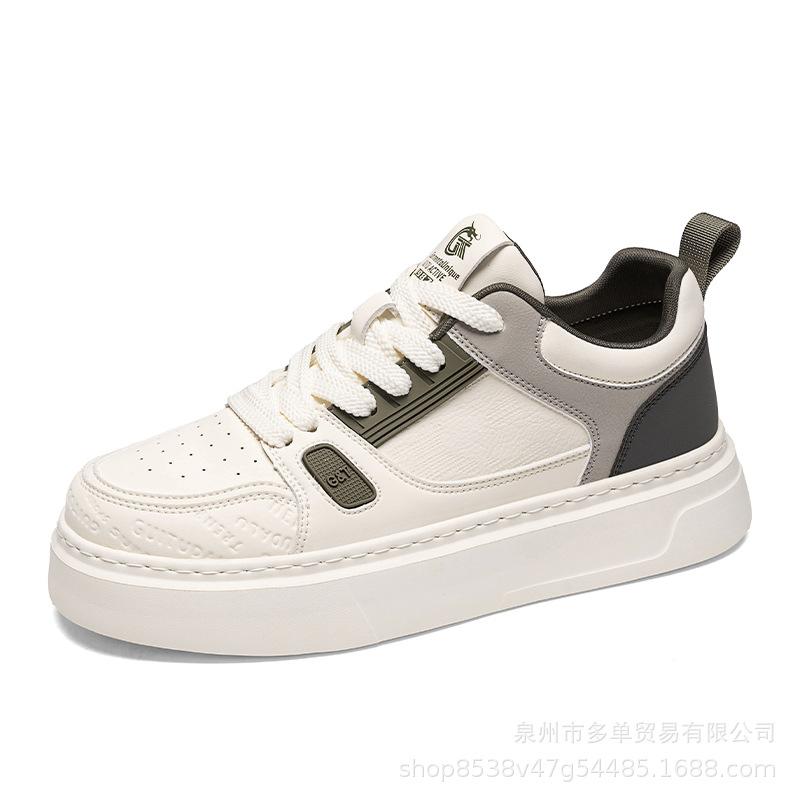 Low-top soft-soled leather classic trendy comfortable cushioning sports skateboard shoes can be worn in all seasons