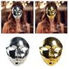 Masquerade Mask Metallic Color Mask Halloween Mask Full Face Mask For Women Men Cosplay Masquerade Costume Accessories