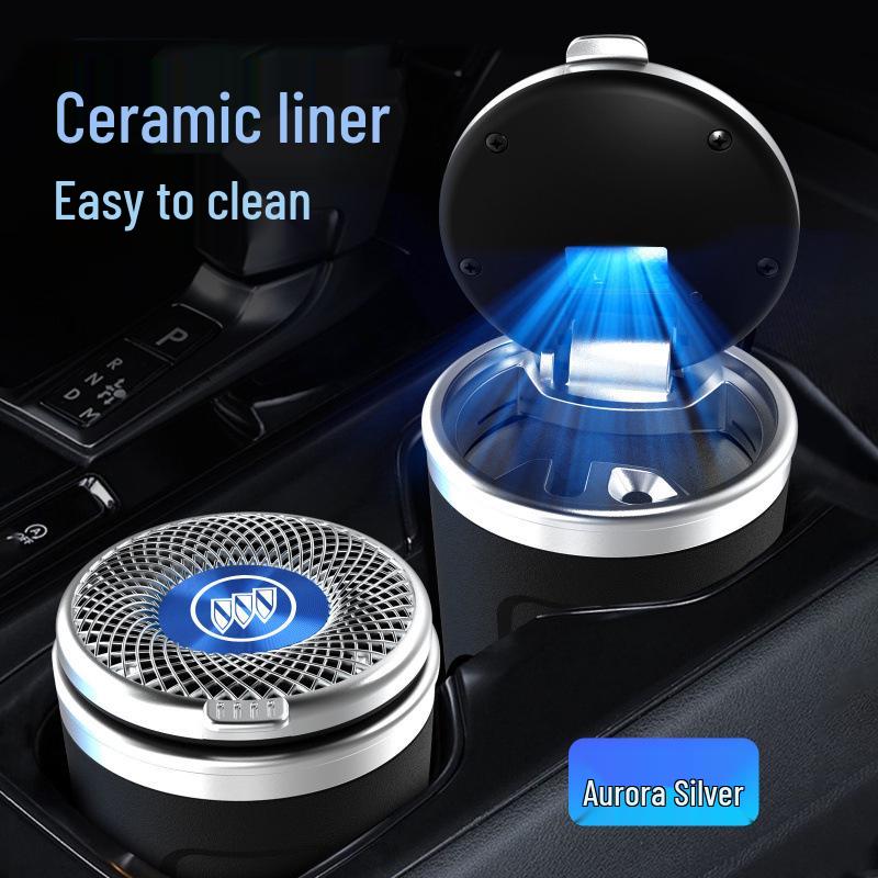 Buick Car Ashtray - Compatible with Regal, LaCrosse, Excelle, Encore, Verano, GL8, Encore GX, Envision, GL6.