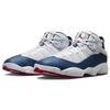 Air Jordan 6 Rings True Blue Men Sneakers White University-Red Light-Steel-Grey 322992-140