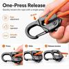 Aluminum Alloy Tent Rope Tensioner Stainless Steel Tarp Tightener  Outdoor Tool