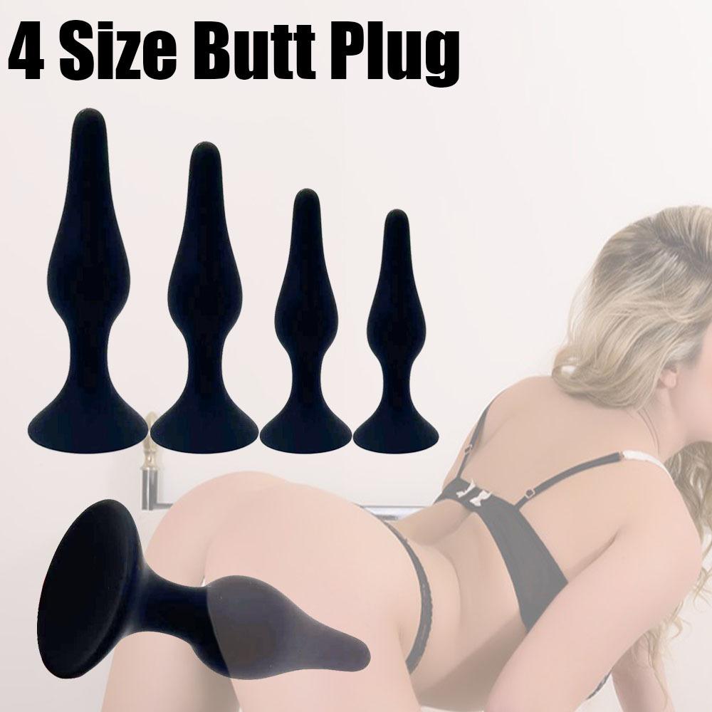 Silicone Anal Plug with Suction Cup - Tapered Design for Comfort & Stimulation, Unisex Adult Toy for Beginners & BDSM Play