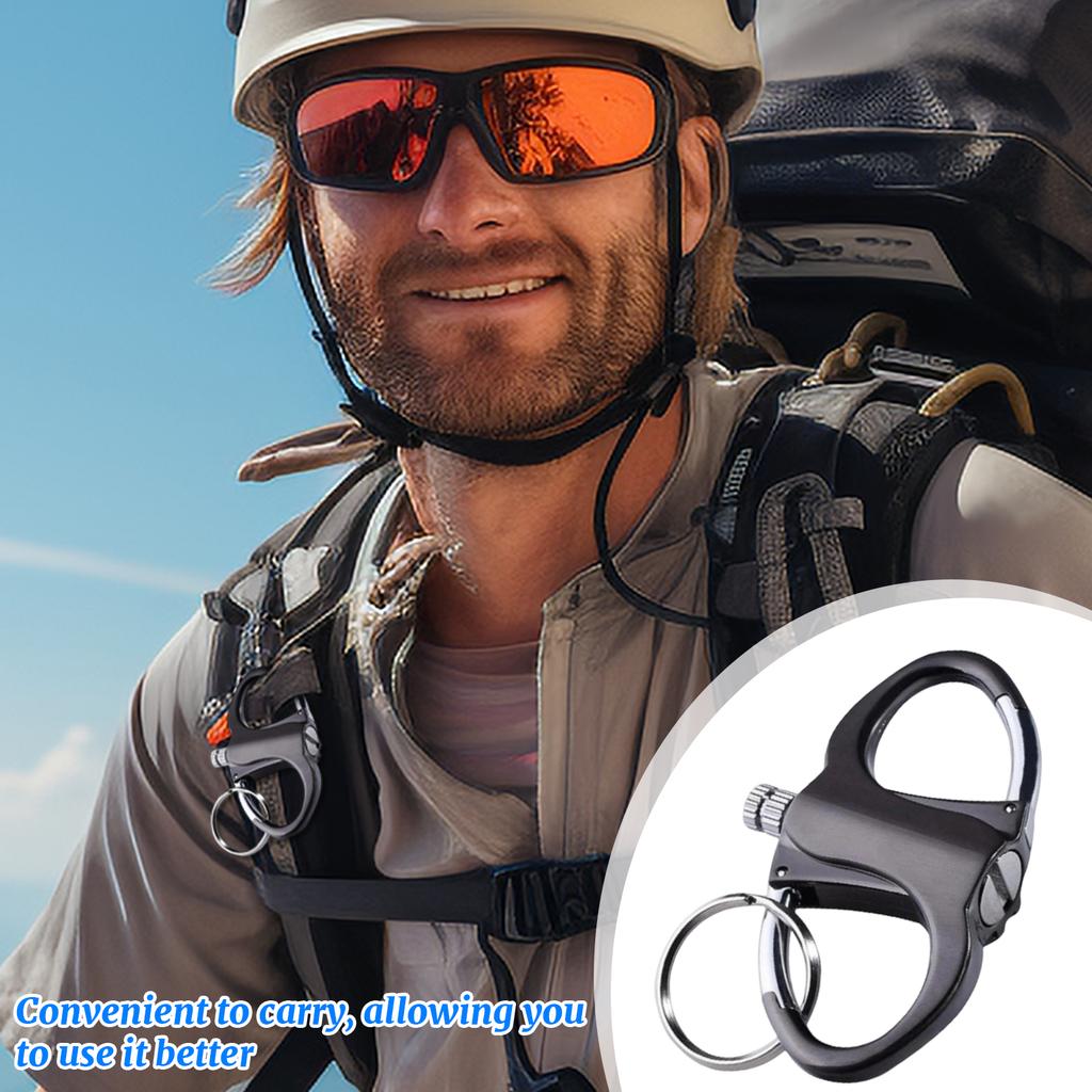 Pendant Portable Mountaineering Buckle Keychain Metal Kerosene Million Matches