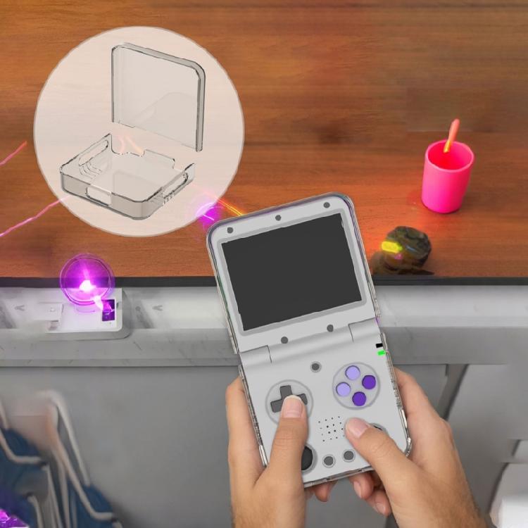 Hard Shell Scratchproof Dust Cover Clear Protective Case Game Console Shockproof Case Housing for Miyoo Flip/Flip V2