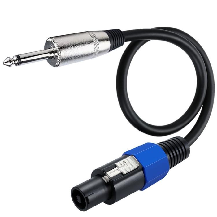Reliable Speakon to 1/4in TS Cable for Bass Amp Cabinets Universal Compatibility