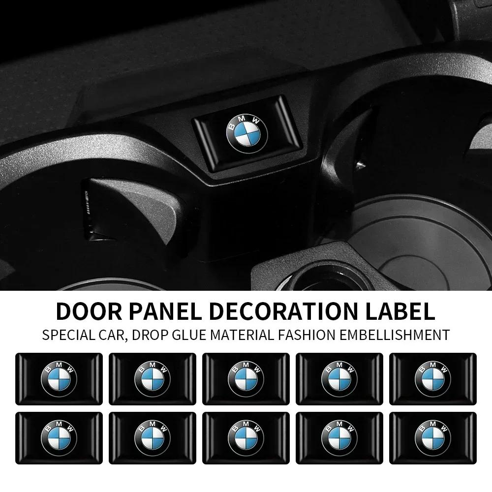 Hot 2025 10/20Pcs Car Styling 3D Emblem Epoxy Decoration Stickers For Bmw M Performance Alpina X1 X3 X4 E87 E36 E46 E90 E39 F10