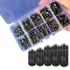 100 Pcs Fishing Weight Sinkers Down Corner Design Lightweight Good Concealment Unique with Plastic Box Reduce Fish Alertness
