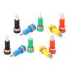 10 Stück Bananenstecker Messing ABS Material Maximum.24A Strom 4mm 0.2in Loch Isolationswiderstand Buchse Weiblicher Stecker