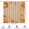 Colorful Maple Shower Curtain Waterproof Fabric Decorative Bath Rug Set Autumn Leaves Printed Bathroom Curtains for Home Decorat