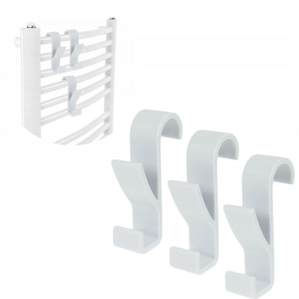 Door Hook Radiator Towel Rail Hanger Hooks 8 Pieces Space-Saving Utility Storage Organizer Rack For Bathroom Kitchen Warehouse