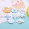 10 Pcs New Mini Kawaii Cartoon Big Eared Dog, Peach Heart Series Resin Scrapbook Diy Miniature Ornament Accessories A27
