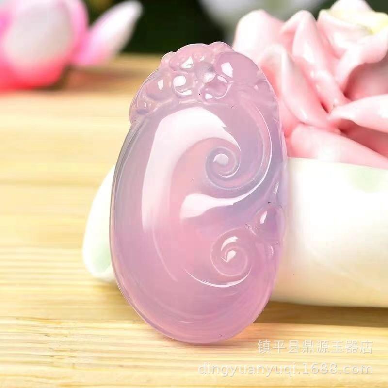 

Підвіска Руї Білий Місяць Халцедон Голова Дракона Руї Намисто 50CM