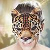 Costumes Leopard Tiger Pattern Cosplay Props Masquerade Leopard Mask Halloween Decoration Mask