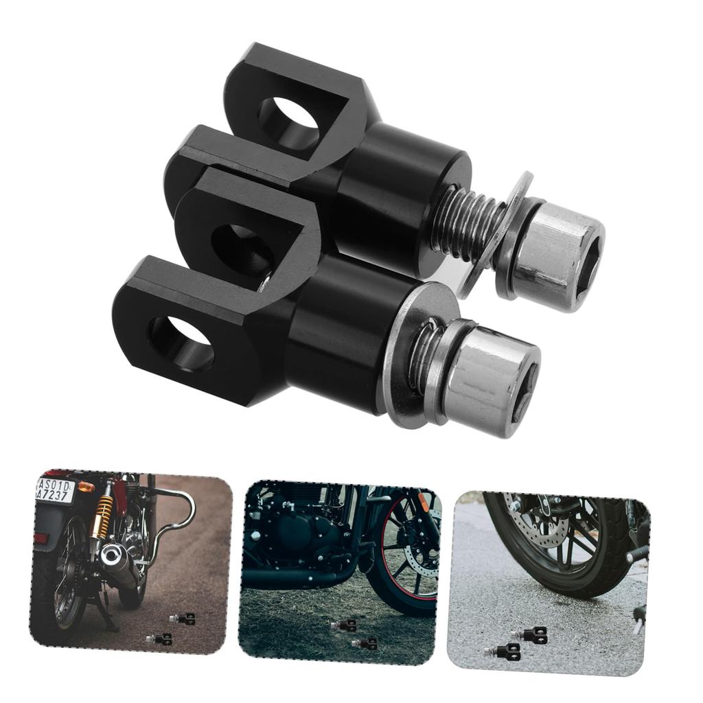 HAPINARY Motorcycle Foot Pegs Support Kit Rear Passenger Foot Rest Mount Hardware Easy Installation