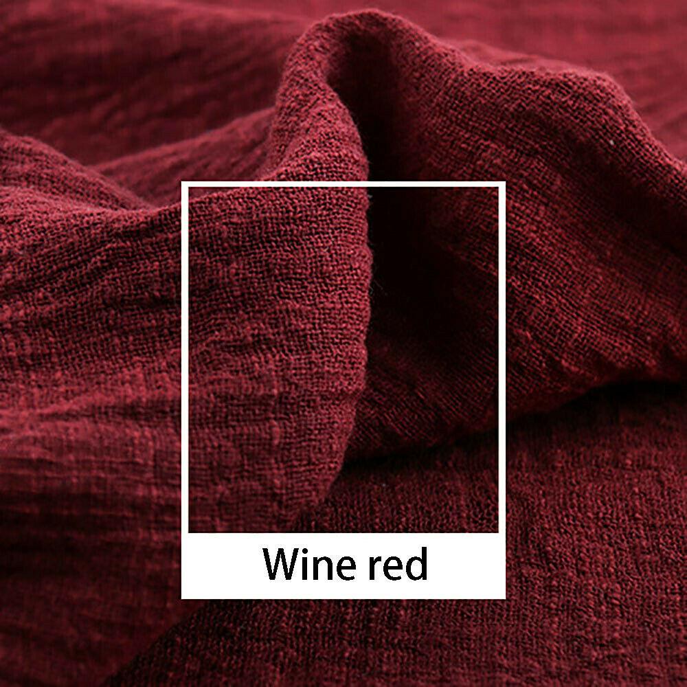 60x45CM Summer Crepe Slub Fashion Thin Linen Cotton Fabric Eco-friendly Soft Breathable DIY Handmade Sewing Craft Making Clothes