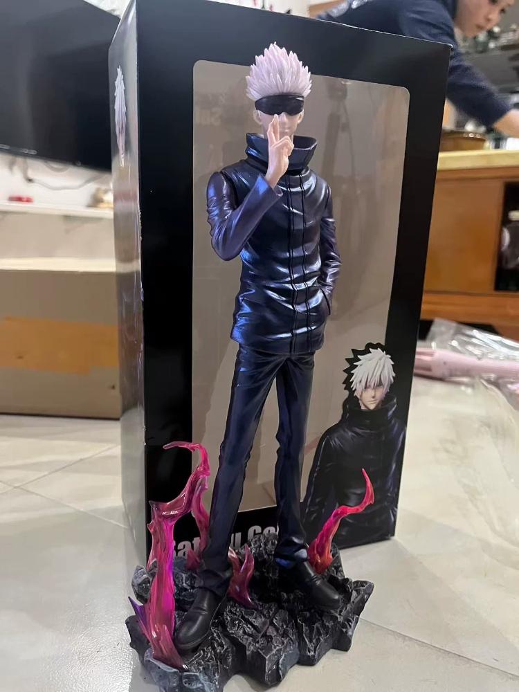 Lx Jujutsu Kaisen Satoru Gojo Double Head Sculpt Anime Collectible Model Figure Desktop Display Ornament Adult Anime Fans Gifts