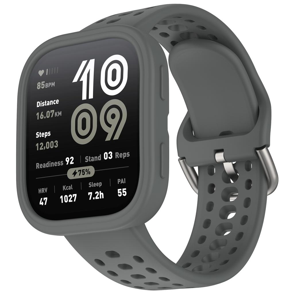 Armband+Gehäuse für amazfit bip 6 Uhrenarmband Ersatzband Armband Silikon Sport correa Armband+Abdeckung amazfit bip 6 Zubehör
