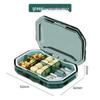Compact Moisture-Proof Travel Pill Organizer: Sealed Silicone, Weekly Compartments for Tablets & Capsules