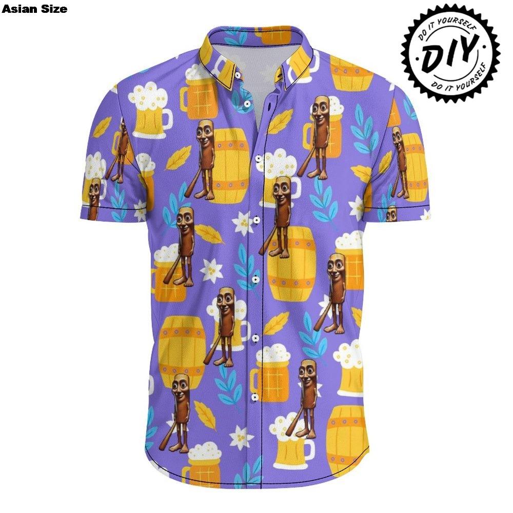 Regalos Divertidos de IA Tung Tung Tung Sahur Camisas Hawaianas Impresas en 3D Para Hombres Ropa Soporte Camisa de Playa Personalizada Blusas de Fiesta Tops