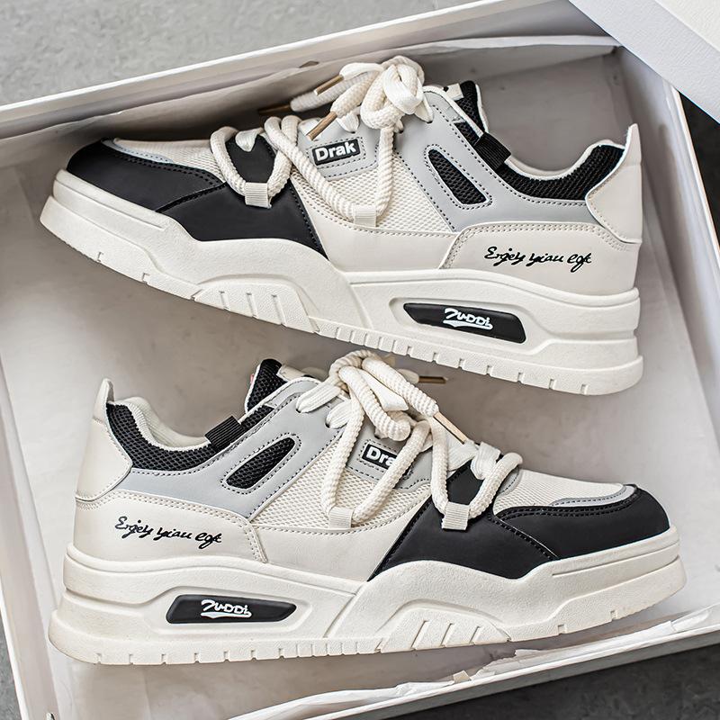 2025 summer men's shoes new breathable little white shoes men's trend versatile low-top sports shoes casual board shoes trendy shoes