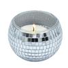 Runde Kugel Silber Votivkerzenhalter Glas Dickes Acryl Spiegelnde Kugel Kerzenständer Behälter für Hochzeits-Tischdekorationen