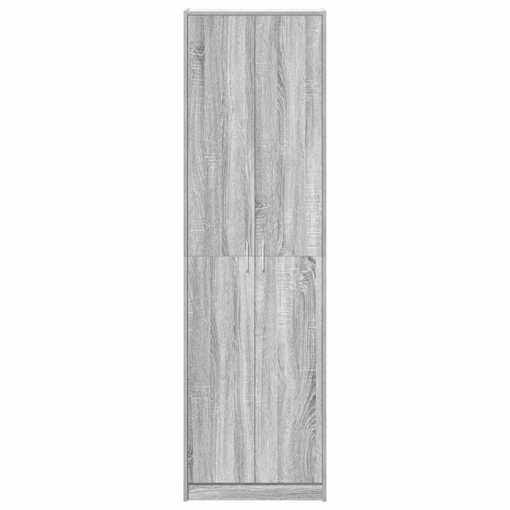 Grey Sonoma Wardrobe 55 x 25 x 189 cm Particleboard