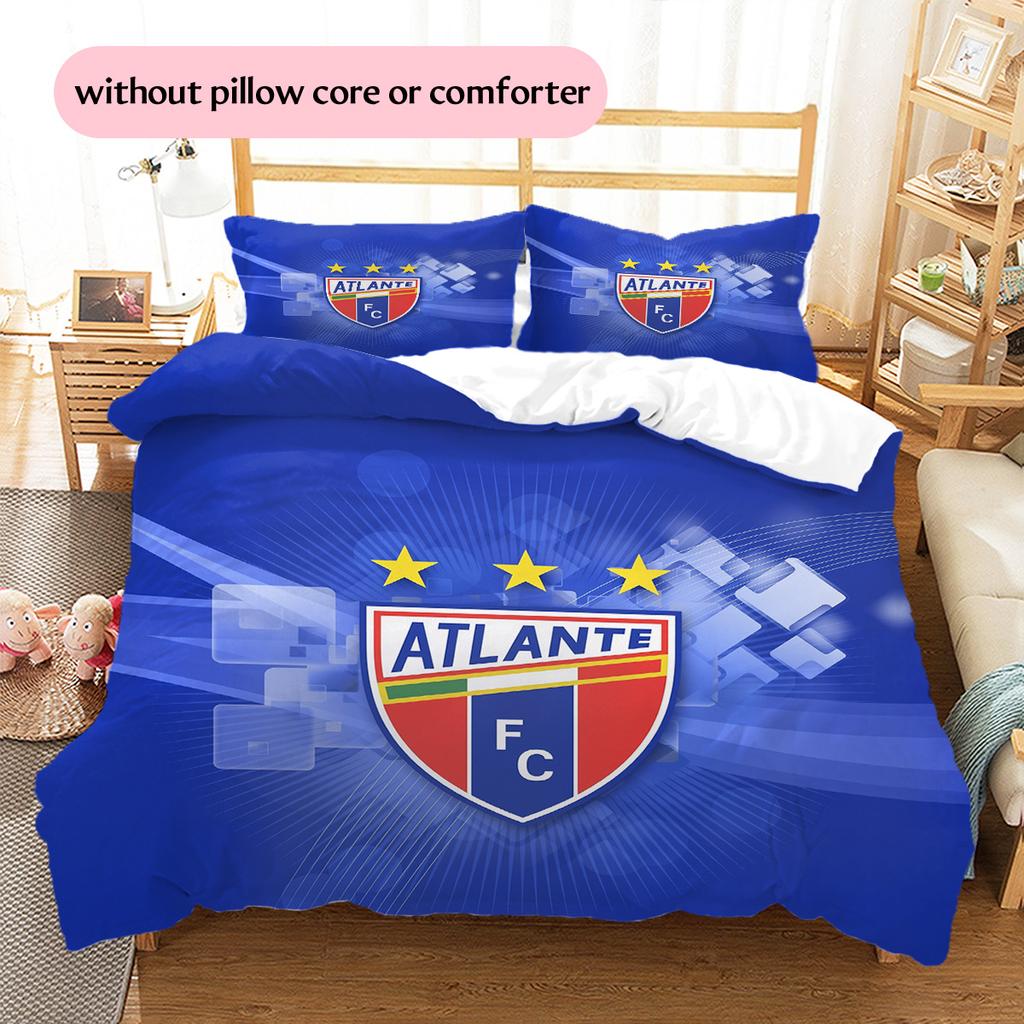 Club Atlético Atlante Pattern Bedding Quilt Set Home Decoration Gift (1 * duvet cover + 2 * pillowcase without core)