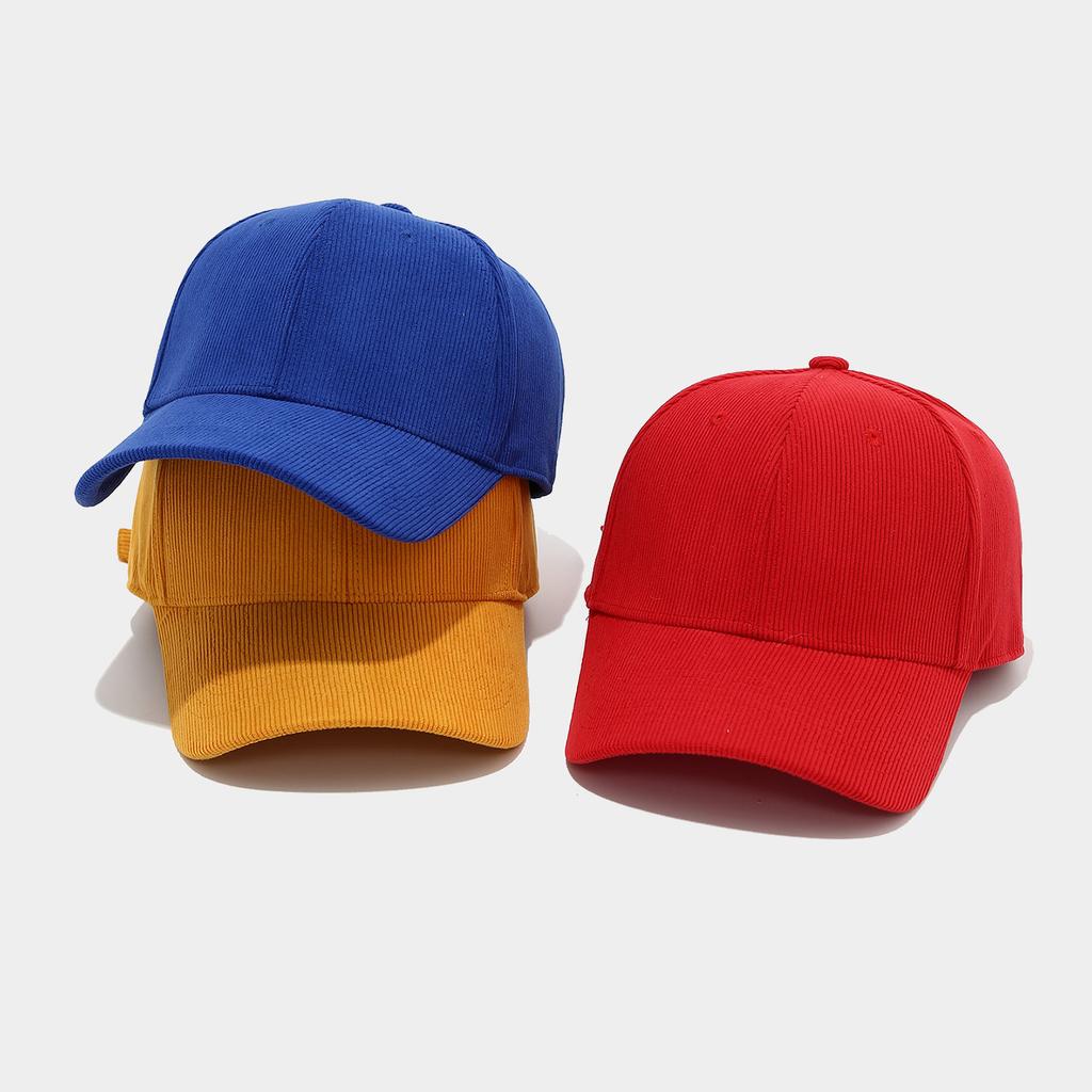 Women Autumn Striped Corduroy Baseball Cap Retro Hard-Topped Mountaineering Baseball Cap Women