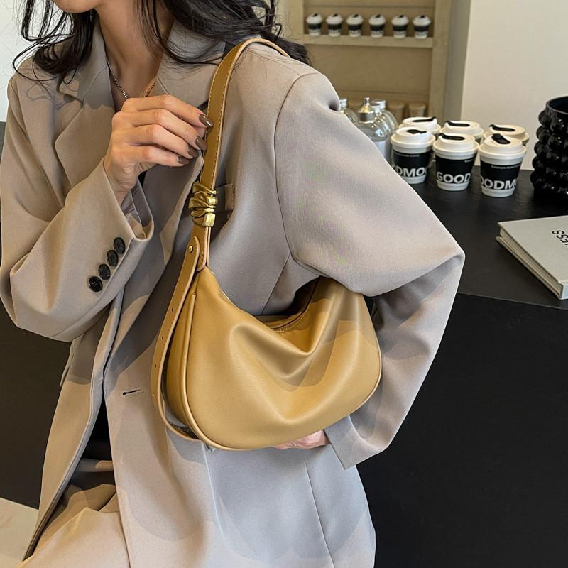 

IELGY Женская корейская версия простой модной полукруглой сумки через плечо из мягкой кожи большой вместимости под мышками и плечом. хаки