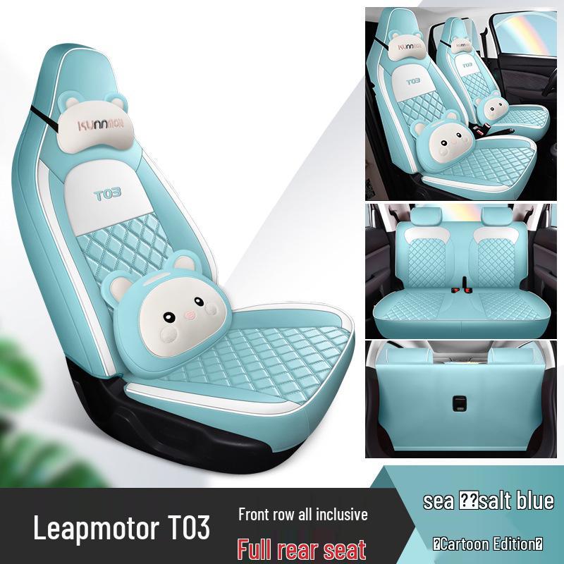 Leapmotor T03 Car Seat Cover: Universal, Full Surround, All-Season Cushion for 22 Models.