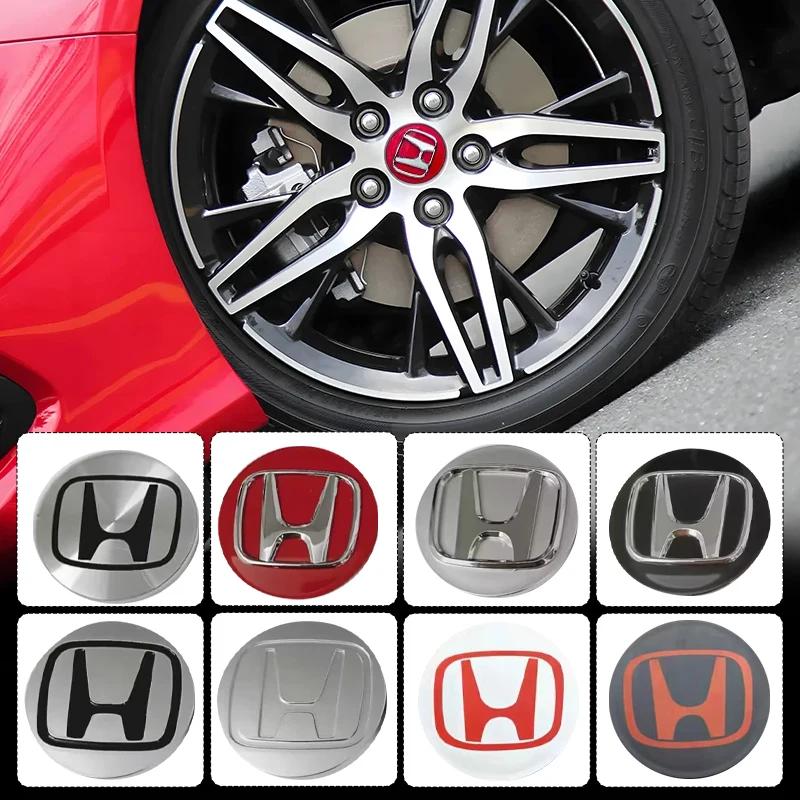 4pcs 69mm Car Wheel Center Hub Center Cap Rim Hub Dustproof Cover Emblemem For Honda Fit Jazz GK5 Civic Type-R CRV Pilot Accord aig256
