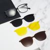 Zk2301 Magnetic Sleeve Glasses Men And Women Three-In-One Tr90 Polarized Sunglasses One Mirror Dual-Purpose Can Be Equipped With Myopia Glasses