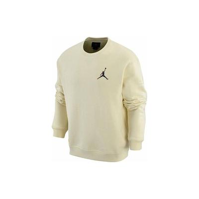 Jordan Solid Color Logo Crew Neck Sweatshirt Men Tops Coconut-Milk FB7658-113