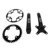 Bike Crank Set Aluminium Alloy 40T Positive and Negative Chainring 40 to 42T Guard Plate Bike Crank Chainring Set