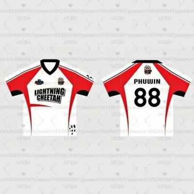 Thailand Herren und Damen GMMTV Sport Blitz Geparden Team Pang T-Shirts mit 3D-Druck Kurzarm