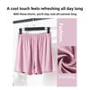 Women's summer modal shorts for outdoor wear, plus size, high-waisted, wide-leg, loose-fitting sleep pants, thin safety pants, casual pants