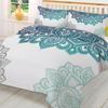 Breathable Soft Double Mandala Gradient Bohemian Flower With Pillow Case Custom 3pcs Bed Home Textile Quilt