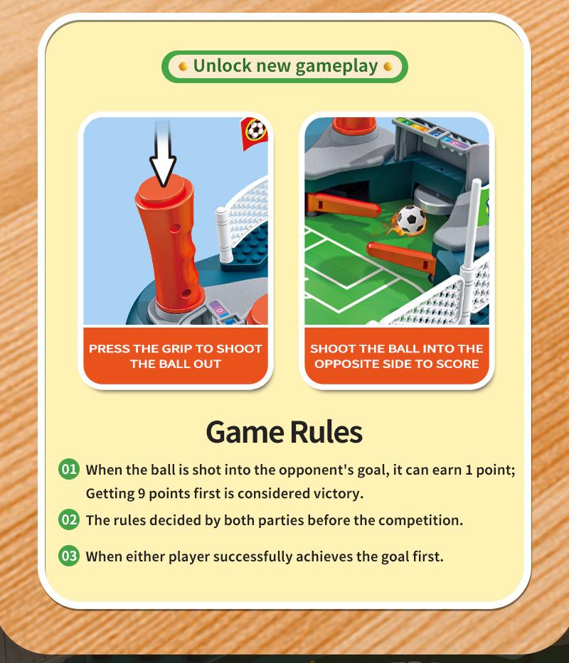 Doppel-Tischfußballtisch: Indoor-Sportspiel für Kinder