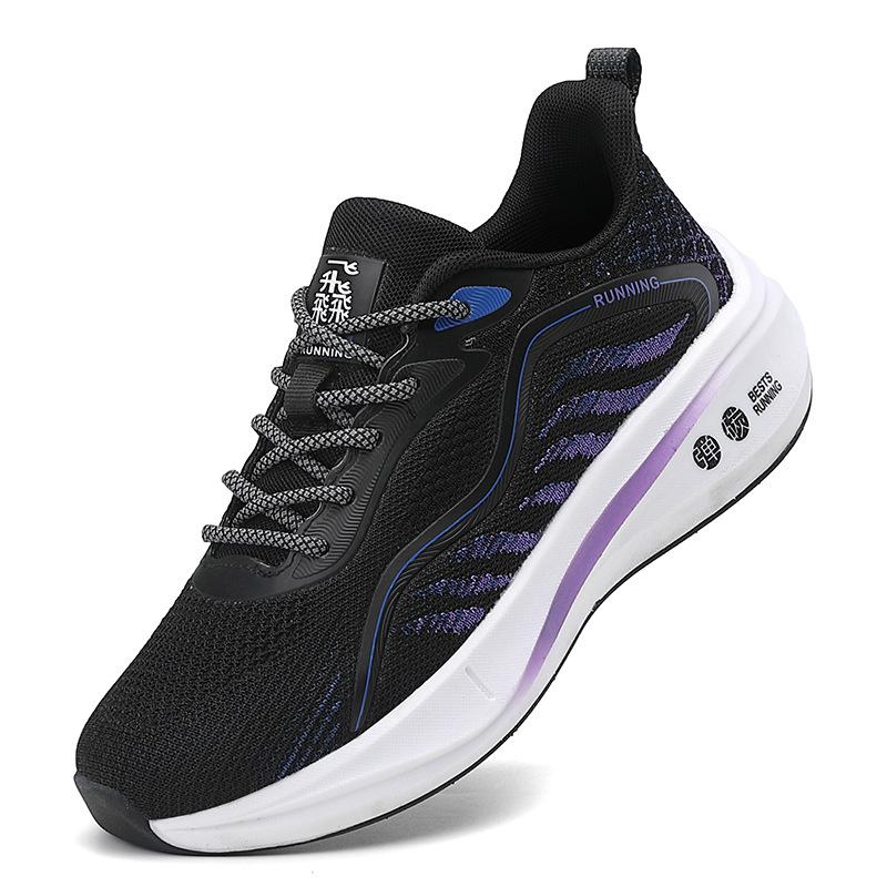 

Женская обувь осень спортивная обувь черная мягкая подошва повседневная и легкая сетчатая спортивная студенческая амортизирующая обувь для бега 41