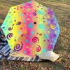 1PC Spiral Patterns Umbrella-8-Rib Reinforced Portable Folding Travel Suitable for All Seasons Outdoor Daily Use Is an Ideal Choice -F357